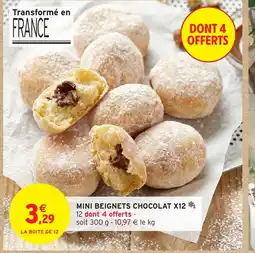 Intermarché Hyper Mini beignets chocolat x12 offre
