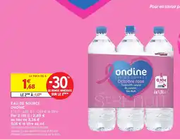 Intermarché Hyper ONDINE Eau de source offre