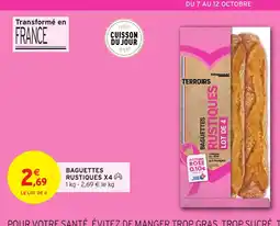 Intermarché Hyper Baguettes rustiques x4 offre
