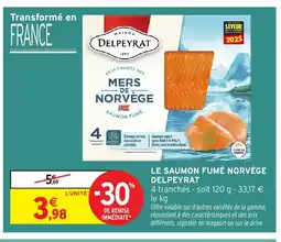Intermarché Hyper DELPEYRAT Le saumon fumé norvège offre