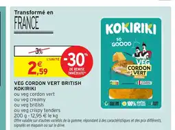 Intermarché Hyper KOKIRIKI Veg cordon vert british offre