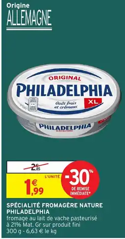 Intermarché Hyper PHILADELPHIA Spécialité fromagère nature offre