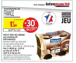 Intermarché Hyper PÂTURAGES Petit pot de crème au chocolat offre