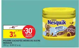 Intermarché Hyper NESQUIK Poudre cacaotée moins de sucre offre