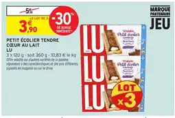 Intermarché Hyper LU Petit écolier tendre cœur au lait offre