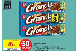 Intermarché Hyper LU Granola lait offre