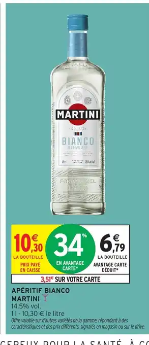 Intermarché Hyper MARTINI Apéritif bianco offre