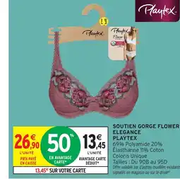 Intermarché Hyper PLAYTEX Soutien gorge flower elegance offre