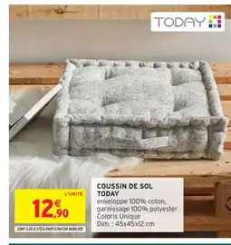Intermarché Hyper TODAY Coussin de sol offre