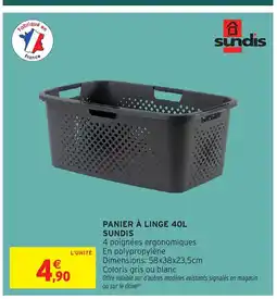 Intermarché Hyper SUNDIS Panier à linge offre