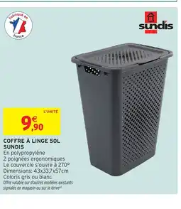 Intermarché Hyper SUNDIS Coffre à linge offre