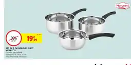 Intermarché Hyper MENASTYL Set de 3 casseroles first offre