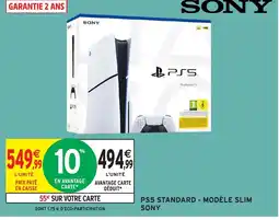 Intermarché Hyper SONY Ps5 standard - modèle slim offre
