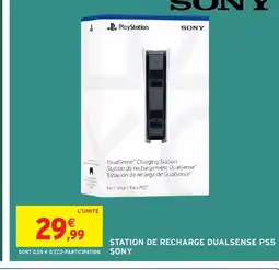 Intermarché Hyper SONY Station de recharge dualsense ps5 offre
