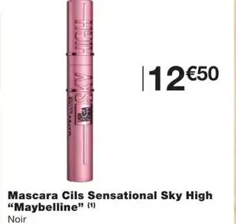 Monoprix Mascara cils sensational sky high maybelline offre