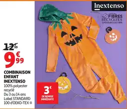 Auchan INEXTENSO Combinaison enfant offre
