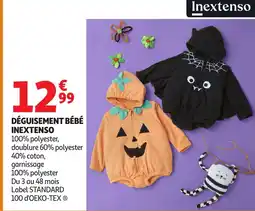 Auchan INEXTENSO Déguisement bébé offre