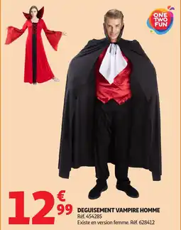 Auchan Deguisement vampire homme offre