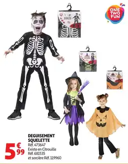 Auchan Deguisement squelette offre