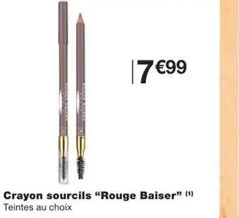 Monoprix Crayon sourcils rouge baiser offre