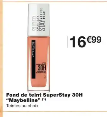Monoprix Fond de teint superstay 30h maybellline offre