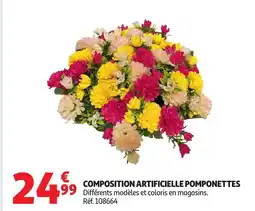 Auchan Composition artificielle pomponettes offre