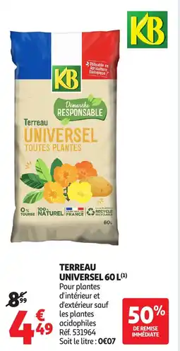 Auchan KB Terreau universel offre