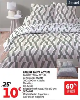 Auchan ACTUEL Parure talya offre