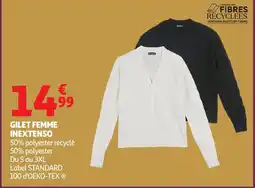 Auchan INEXTENSO Gilet femme offre