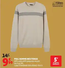 Auchan INEXTENSO Pull homme offre