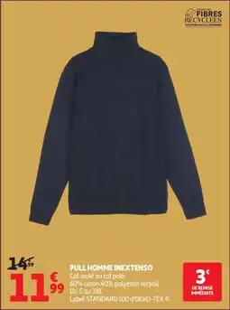 Auchan INEXTENSO Pull homme offre