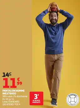 Auchan INEXTENSO Pantalon homme offre