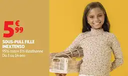 Auchan INEXTENSO Sous-pull fille offre