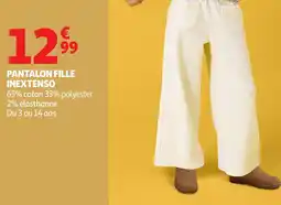 Auchan INEXTENSO Pantalon fille offre