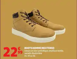 Auchan INEXTENSO Boots homme offre