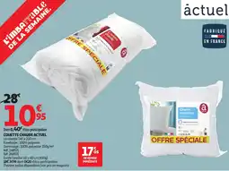 Auchan ACTUEL Couette chaude offre