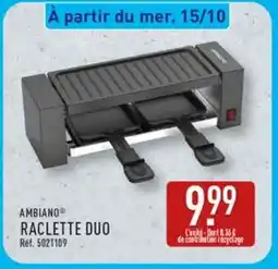 ALDI AMBIANO Raclette duo offre