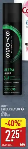 ALDI SYOSS Laque cheveux offre