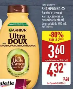 ALDI GARNIER Ultra doux shampooing offre