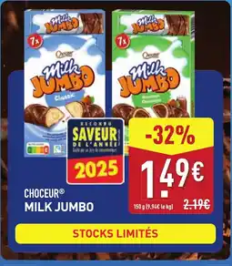 ALDI CHOCEUR Milk jumbo offre