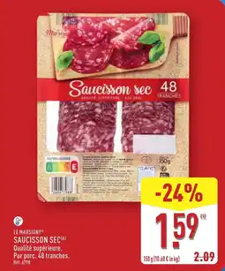 ALDI LE MARSIGNY Saucisson sec offre
