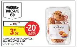 Intermarché 12 MADELEINES COQUILLE MAISON VITAL AINÉ offre