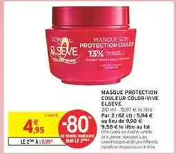 Intermarché MASQUE PROTECTION COULEUR COLOR-VIVE ELSEVE offre