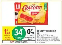 Intermarché Cracotte Froment Lu offre