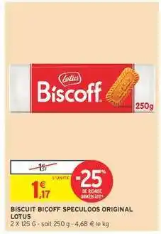 Intermarché BISCUIT BICOFF SPECULOOS ORIGINAL LOTUS offre