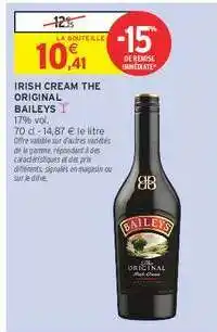 Intermarché Irish Cream The Original Baileys offre