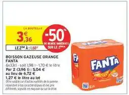 Intermarché Boisson gazeuse orange Fanta offre