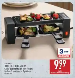 ALDI RACLETTE DUO 400 W offre