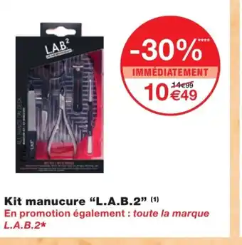 Monoprix Kit manicure L.A.B.2 offre