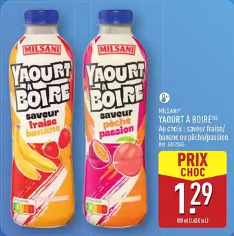 ALDI MILSANI Yaourt à boire offre